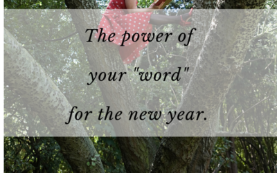 The power of your “word” for the new year.