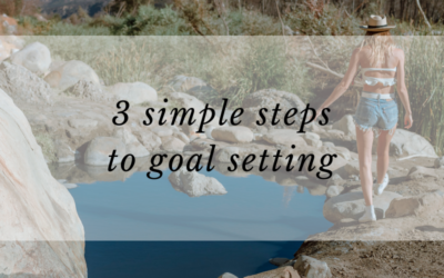3 simple steps to goal setting!